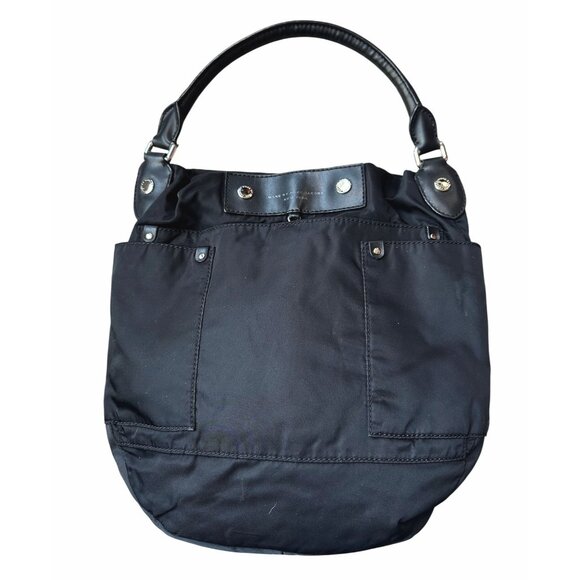 Marc by Marc Jacobs Black Nylon Tote with Leather  Handle and Accents - Picture 1 of 14